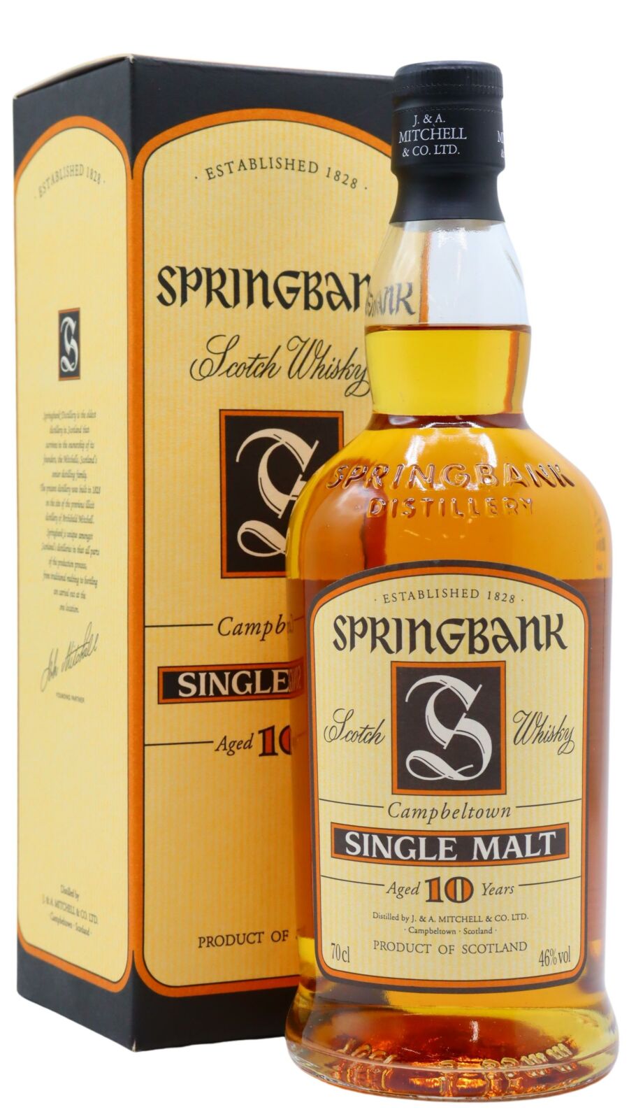 Springbank - Campbeltown Single Malt 10 year old Whisky (Old