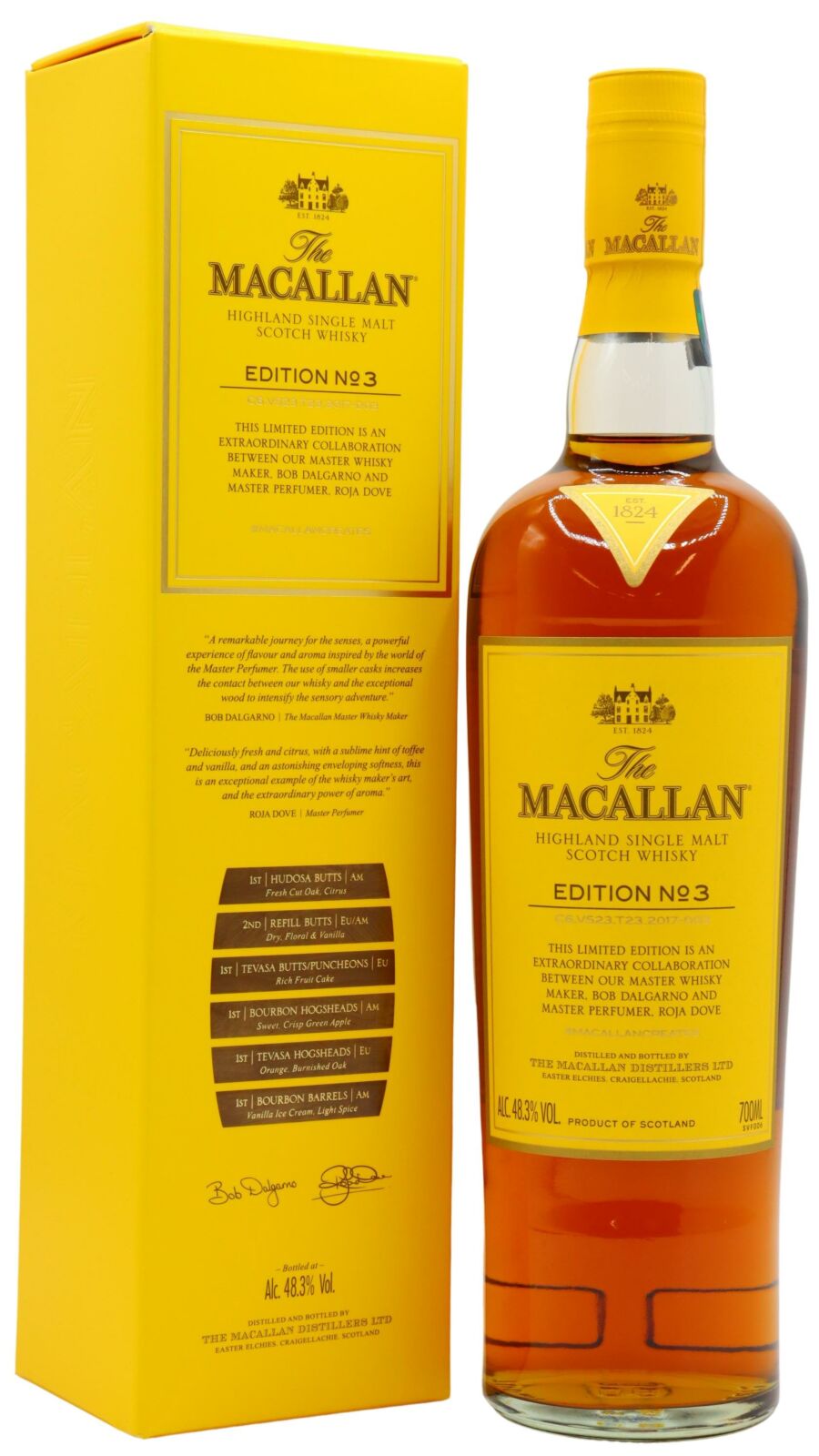 Macallan - Edition No. 3 - Roja Dove Whisky 70cl 48.3% ABV | Hard