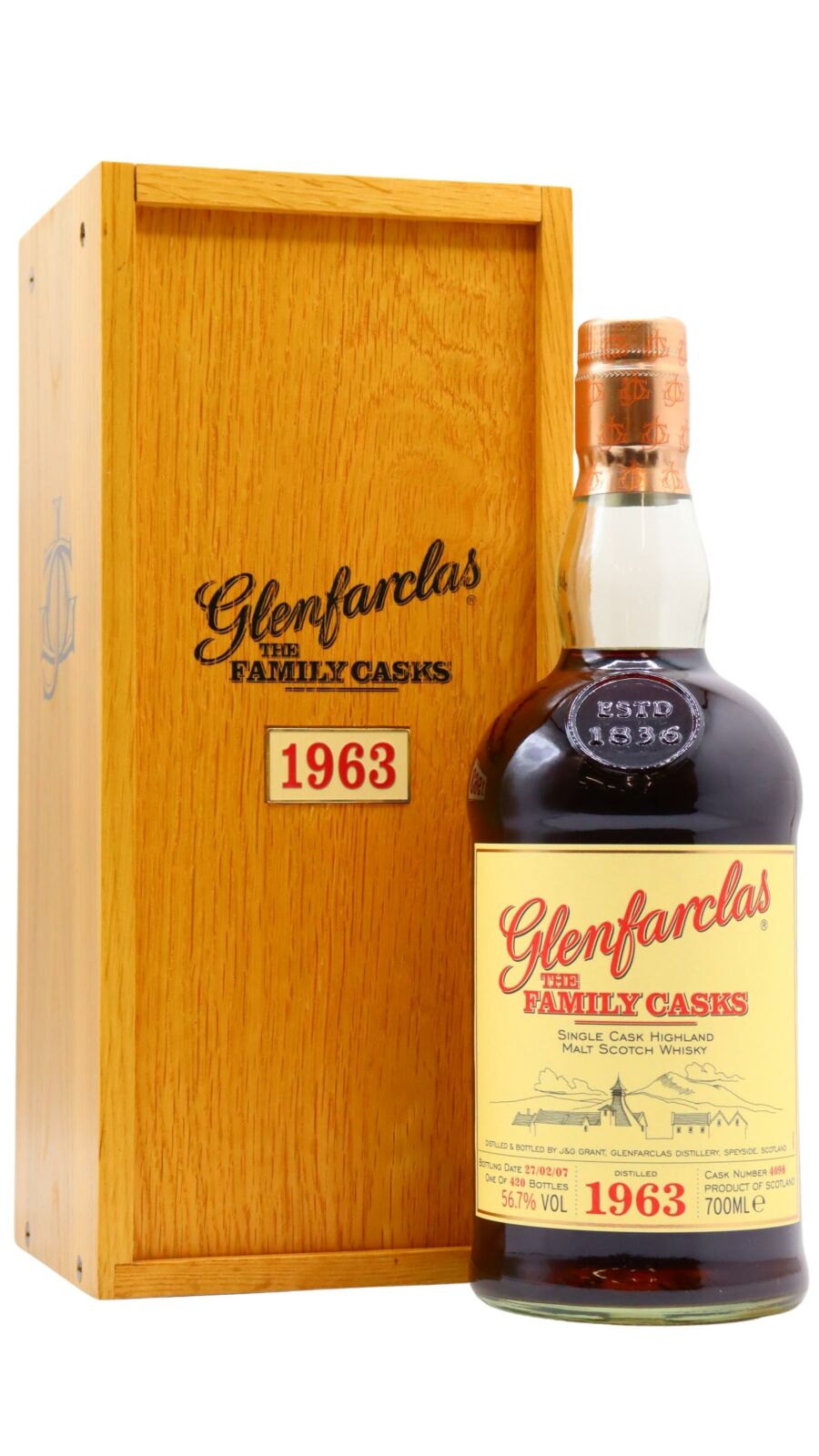 Glenfarclas - 43 year old The Family Casks #4098 1963 Whisky 70cl