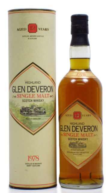 Glen Deveron - Highland Single Malt 1978 12 year old Whisky