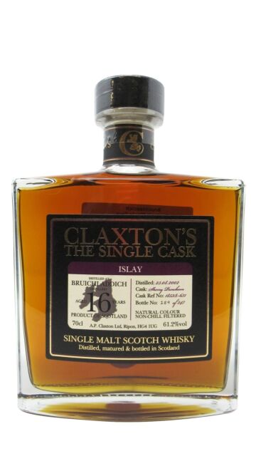 Bruichladdich - Claxton's Single Sherry Cask #1853B-651 2002 16 year old Whisky