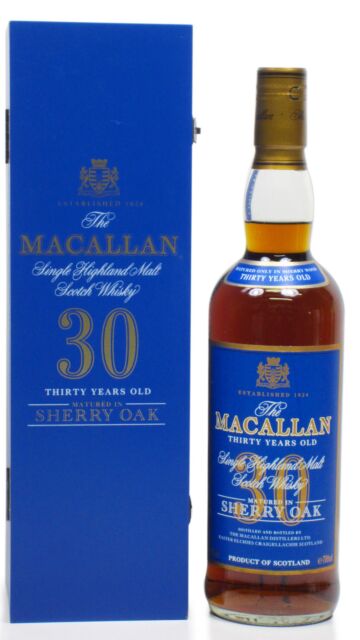 The Macallan - Sherry Oak Blue Label Highland Single Malt Scotch 30 year old Whisky