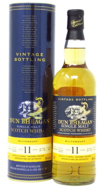 Miltonduff - Dun Bheagan Single Malt Scotch 2008 11 year old Whisky