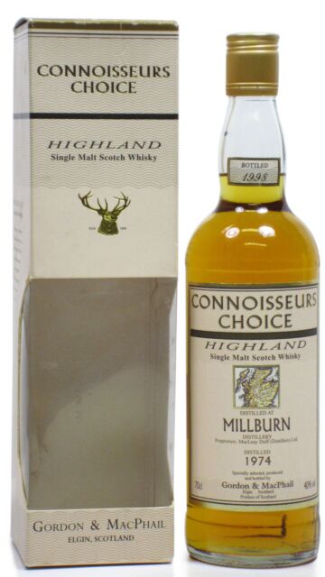 Millburn (silent) - Connoisseurs Choice Single Malt Scotch 1974 24 year old Whisky