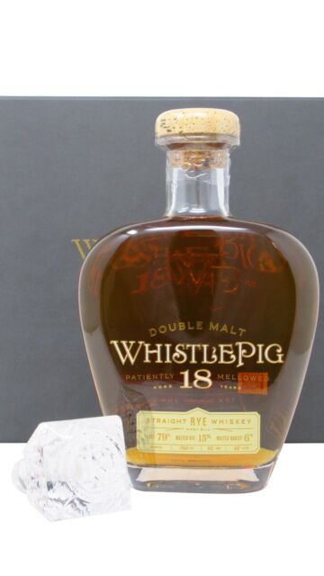 WhistlePig - Double Malt Straight Rye 18 year old Whiskey