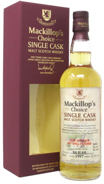 Balblair - Mackillop's Choice Single Cask #124 1997 20 year old Whisky