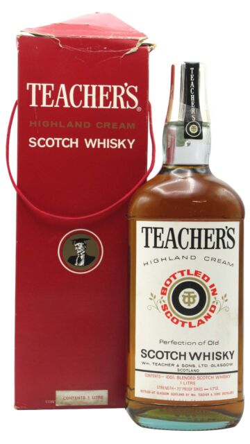 Teacher's - Highland Cream Blended Scotch Whisky (1970's Bottling) (1 Litre)