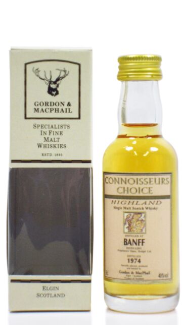 Banff (silent) - Connoisseurs Choice Single Malt Scotch 1974 Whisky Miniature