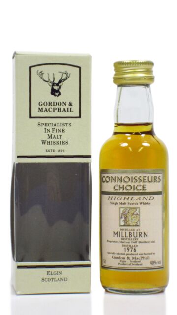 Millburn (silent) - Connoisseurs Choice Single Malt Scotch 1976 Whisky Miniature