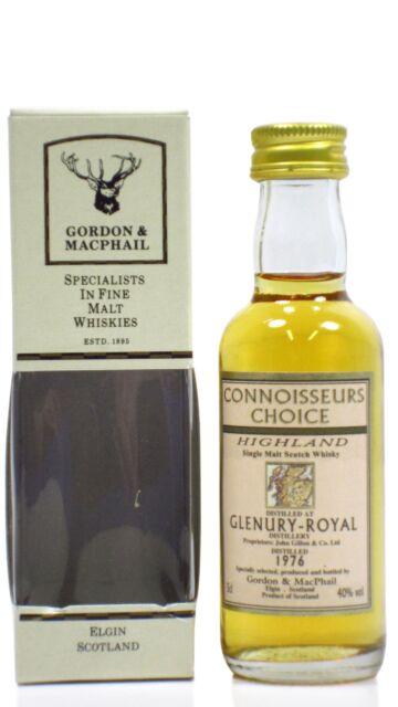 Glenury Royal (silent) - Connoisseurs Choice Single Malt Scotch 1976 Whisky Miniature