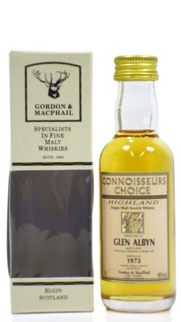 Glen Albyn (silent) - Connoisseurs Choice Single Malt Scotch 1973 Whisky Miniature