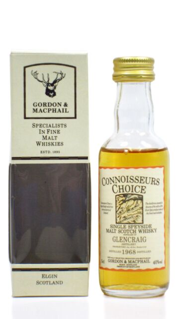 Glencraig (silent) - Connoisseurs Choice Single Malt Scotch 1968 Whisky Miniature