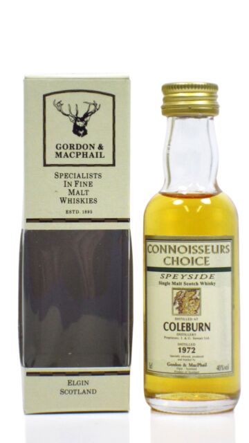 Coleburn (silent) - Connoisseurs Choice Single Malt Scotch 1972 Whisky Miniature