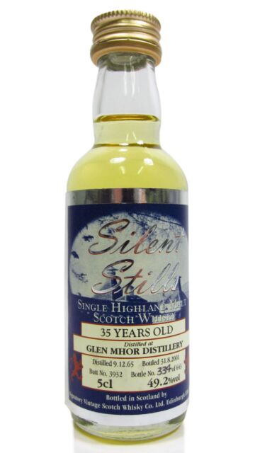 Glen Mhor (silent) - Signatory Vintage Silent Stills Single Malt Scotch 1965 35 year old Whisky Miniature