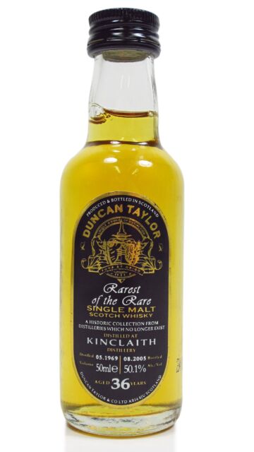 Kinclaith (silent) - Duncan Taylor Rarest Of The Rare Single Malt Scotch 1969 36 year old Whisky Miniature