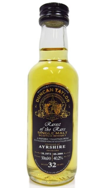Ayrshire (silent) - Duncan Taylor Rarest Of The Rare Single Malt Scotch 1973 32 year old Whisky Miniature