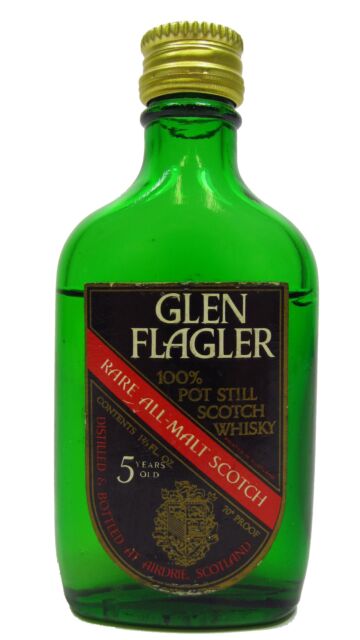 Glen Flagler (silent) - Rare All Malt Scotch 5 year old Whisky Miniature (Old Bottling)