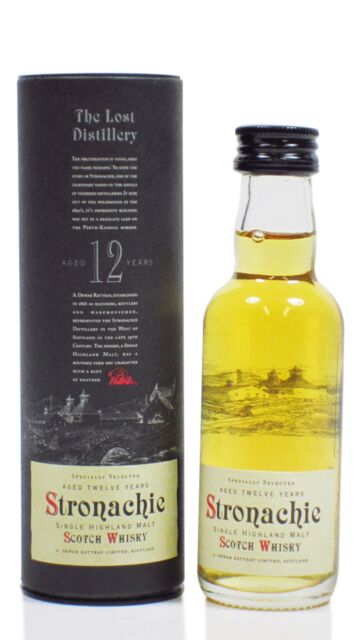 Stronachie (silent) - Single Highland Malt 12 year old Whisky Miniature