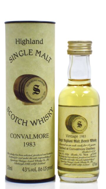 Convalmore (silent) - Signatory Vintage Single Malt Scotch 1983 14 year old Whisky Miniature