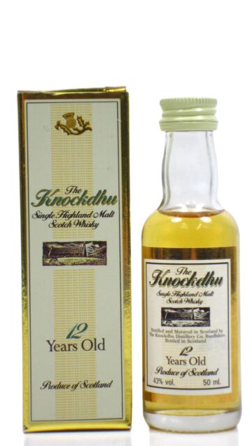 Knockdhu - Single Highland Malt 12 year old Whisky Miniature