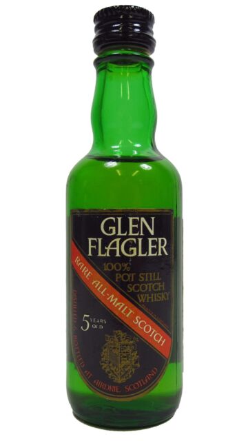 Glen Flagler (silent) - Rare All Malt Scotch 5 year old Whisky Miniature