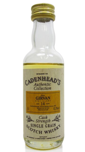 Girvan - Cadenhead's Single Grain Scotch 1979 14 year old Whisky Miniature