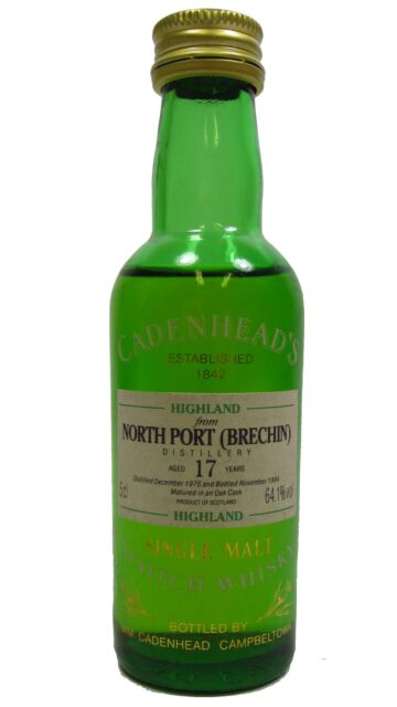 North Port (silent) - Cadenhead's Single Malt Scotch 1976 17 year old Whisky Miniature