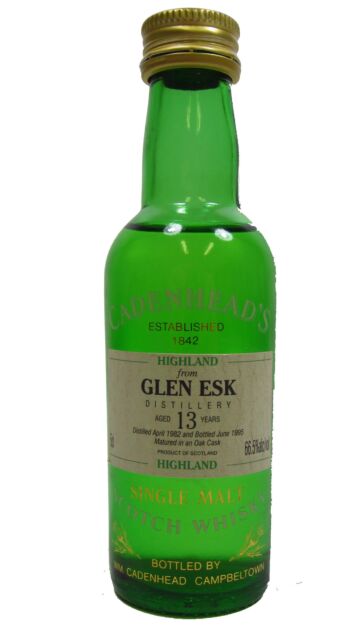 Glenesk (silent) - Cadenhead's Single Malt Scotch 1982 13 year old Whisky Miniature