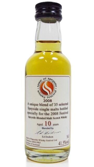 Spirit Of Speyside Festival - Blended Scotch 1998 10 year old Whisky Miniature