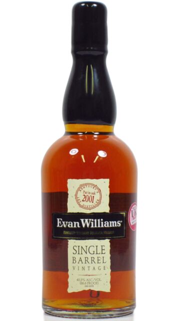 Evan Williams - Single Barrel Vintage Kentucky Straight Bourbon 2001 10 year old Whiskey