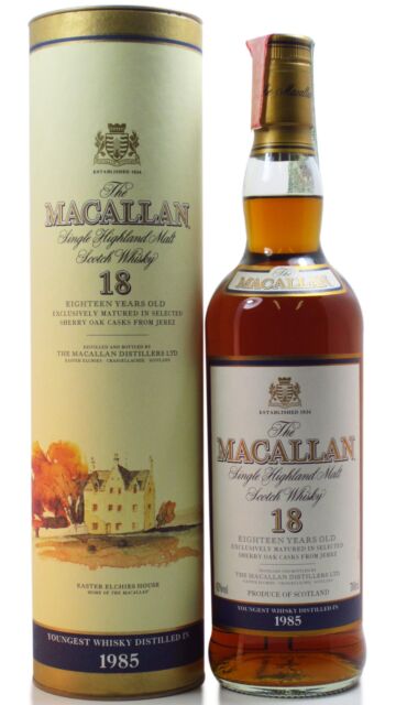 The Macallan - 2003 Release Sherry Oak Highland Single Malt Scotch 1985 18 year old Whisky