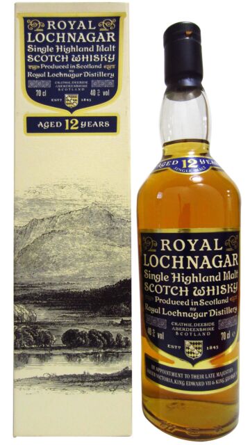 Royal Lochnagar - Highland Single Malt Scotch 12 year old Whisky (1990's Bottling)