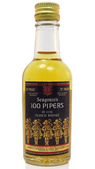 Seagram's - 100 Pipers Whisky Miniature