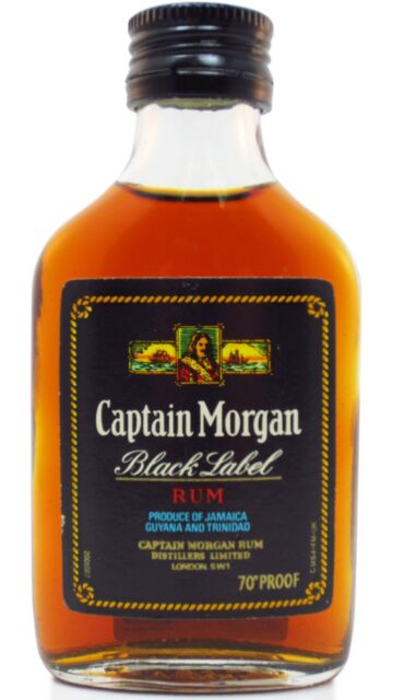 Captain Morgan - Black Label Rum Miniature