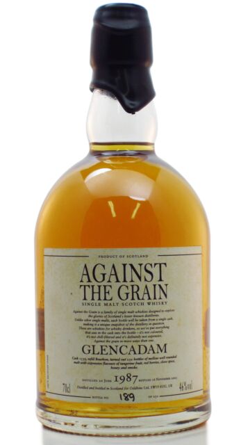 Against The Grain - Glencadam 1987 18 year old Whisky