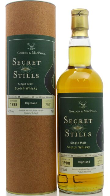 Undisclosed Highlands - Secret Stills 1988 23 year old Whisky