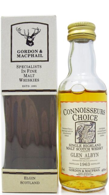 Glen Albyn (silent) - Connoisseurs Choice Single Malt Scotch 1963 Whisky Miniature