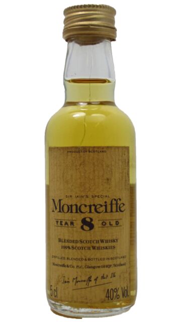 Moncreiffe - Blended Scotch 8 year old Whisky Miniature