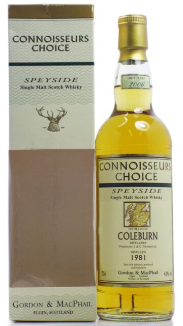 Coleburn (silent) - Connoisseurs Choice Single Malt Scotch 1981 25 year old Whisky