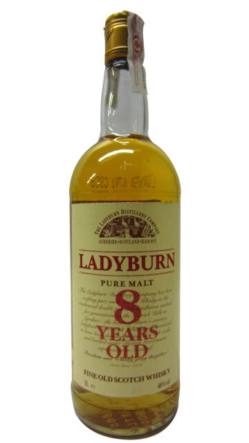 Ladyburn (silent) - Pure Malt 8 year old Whisky (1 Litre)