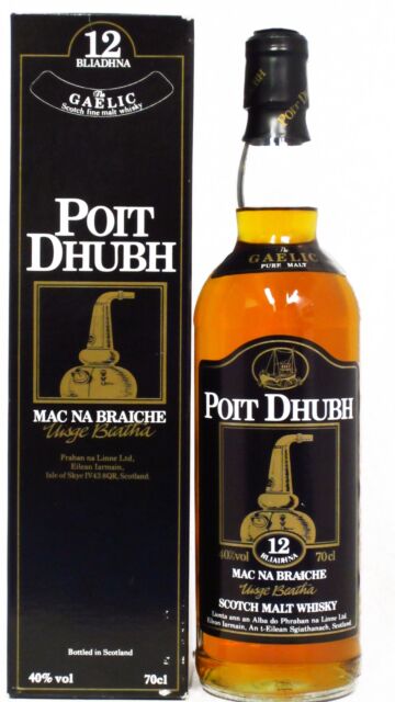 Poit Dhubh - Scotch Malt 12 year old Whisky