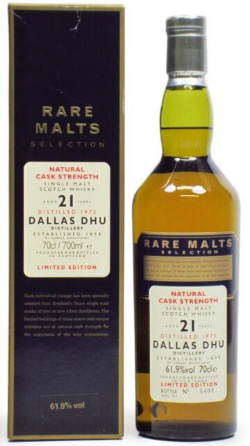 Dallas Dhu (silent) - Rare Malts Selection Single Malt Scotch 1975 21 year old Whisky