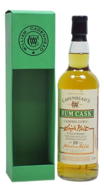 Hazelburn - Rum Cask Single Malt Scotch 2000 10 year old Whisky