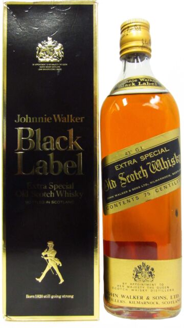 Johnnie Walker - Black Label Blended Scotch Whisky (1970's Bottling)