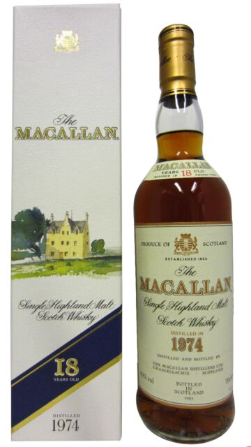 The Macallan - 1992 Release Sherry Oak Highland Single Malt Scotch 1974 18 year old Whisky