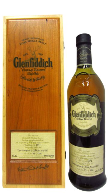 Glenfiddich - Vintage Reserve Fenton Tower Single Malt Scotch 1974 27 year old Whisky