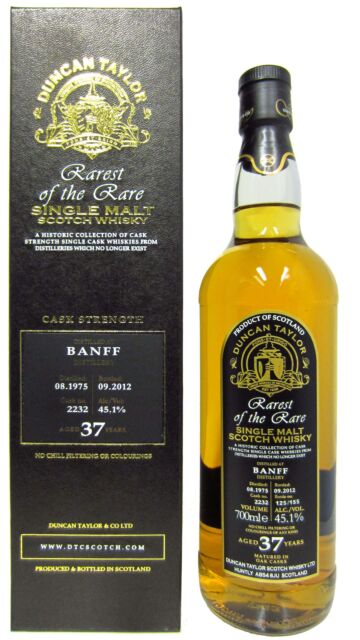 Banff (silent) - Duncan Taylor Rarest Of The Rare Single Malt Scotch 1975 37 year old Whisky