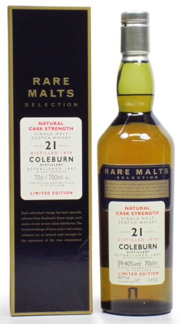 Coleburn (silent) - Rare Malts Selection Single Malt Scotch 1979 21 year old Whisky