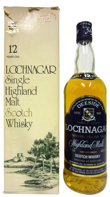 Royal Lochnagar - Highland Single Malt Scotch 12 year old Whisky (1980's Bottling)