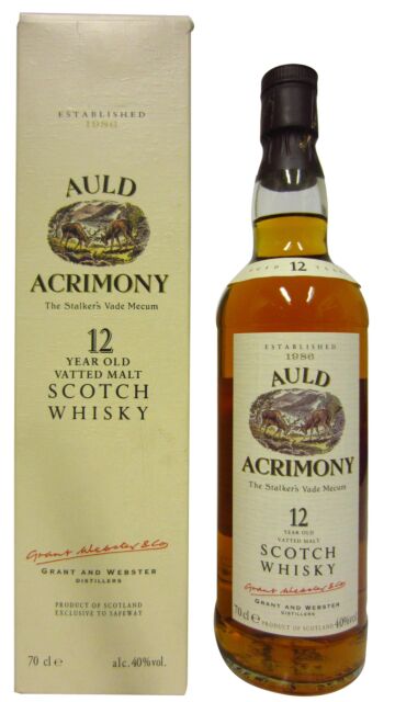 Auld Acrimony - Blended Scotch 12 year old Whisky